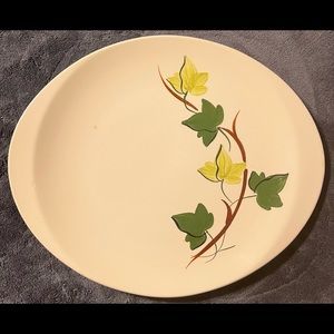 Vintage MCM Blue Ridge Southern Pottery Baltic Ivy Oval Serving Platter.
